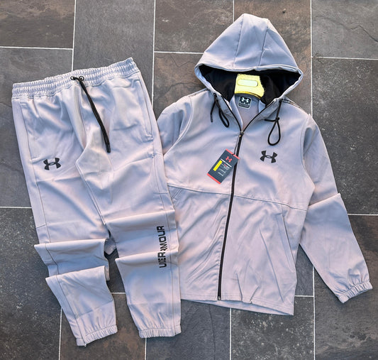 Chandal under armour blanco logo negro