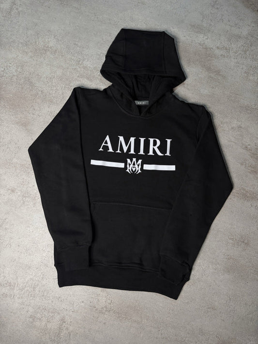 Sudadera AMIRI negro logo blanco letras