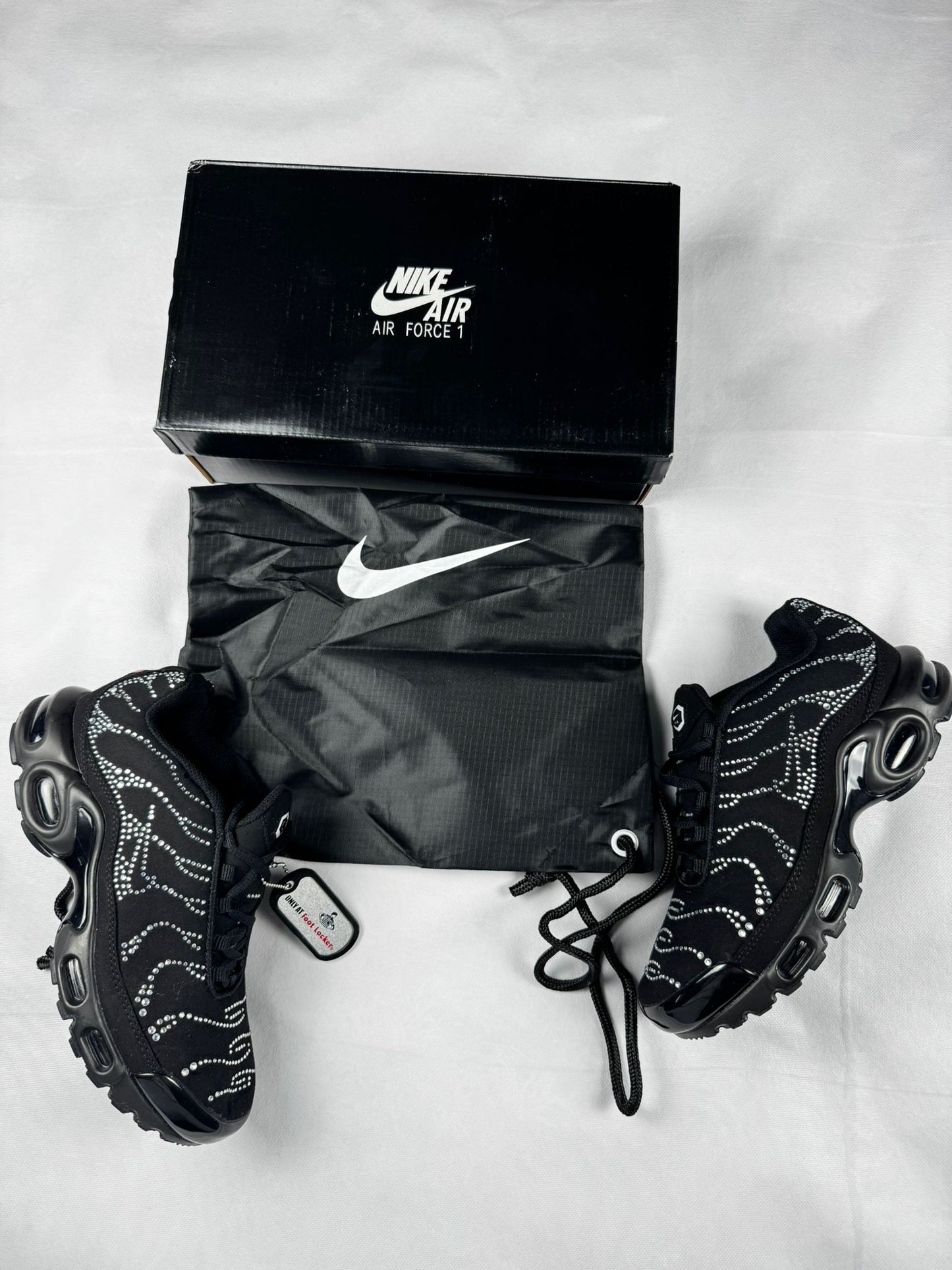 Nike tn negras diamantes