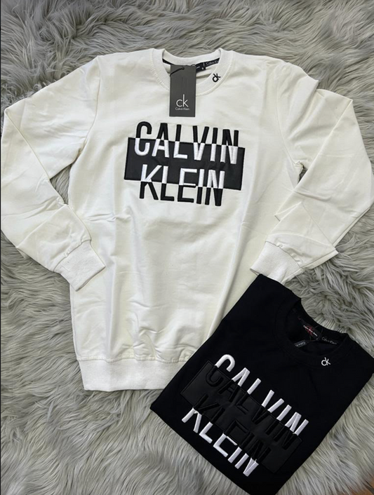 SUDADERA  CALVIN KLEIN BLANCA