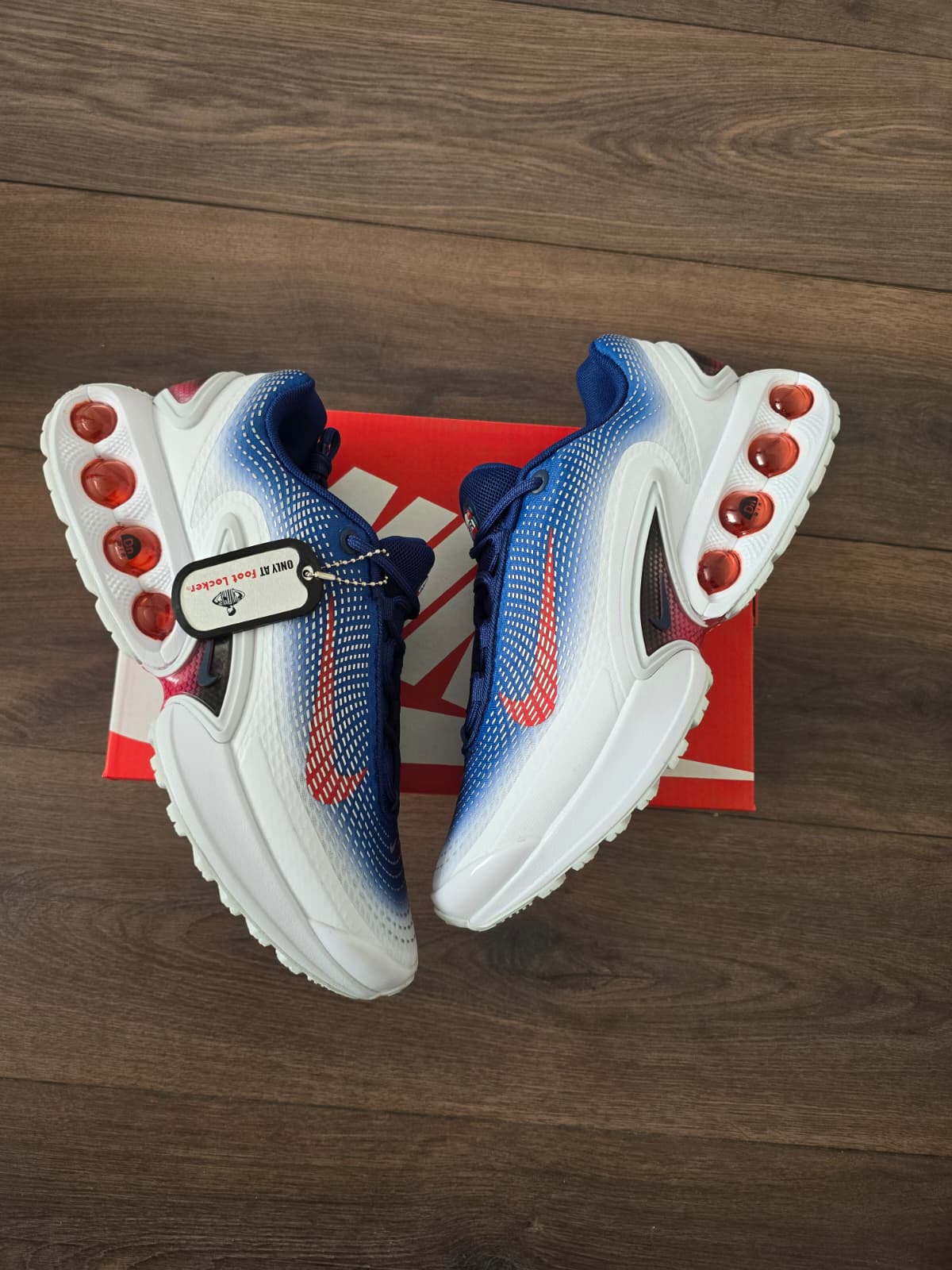 Air max dn blanca azul