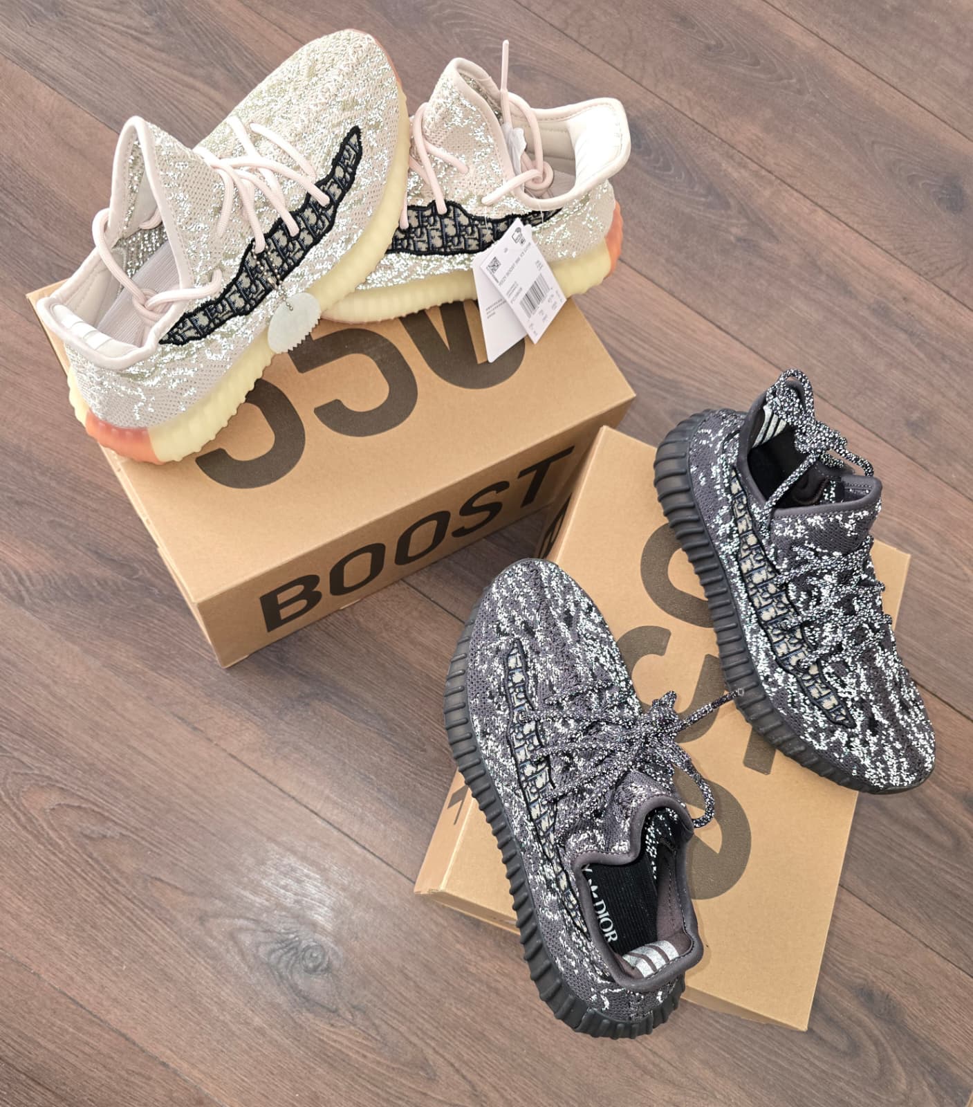 Yeezy boost x dior negra