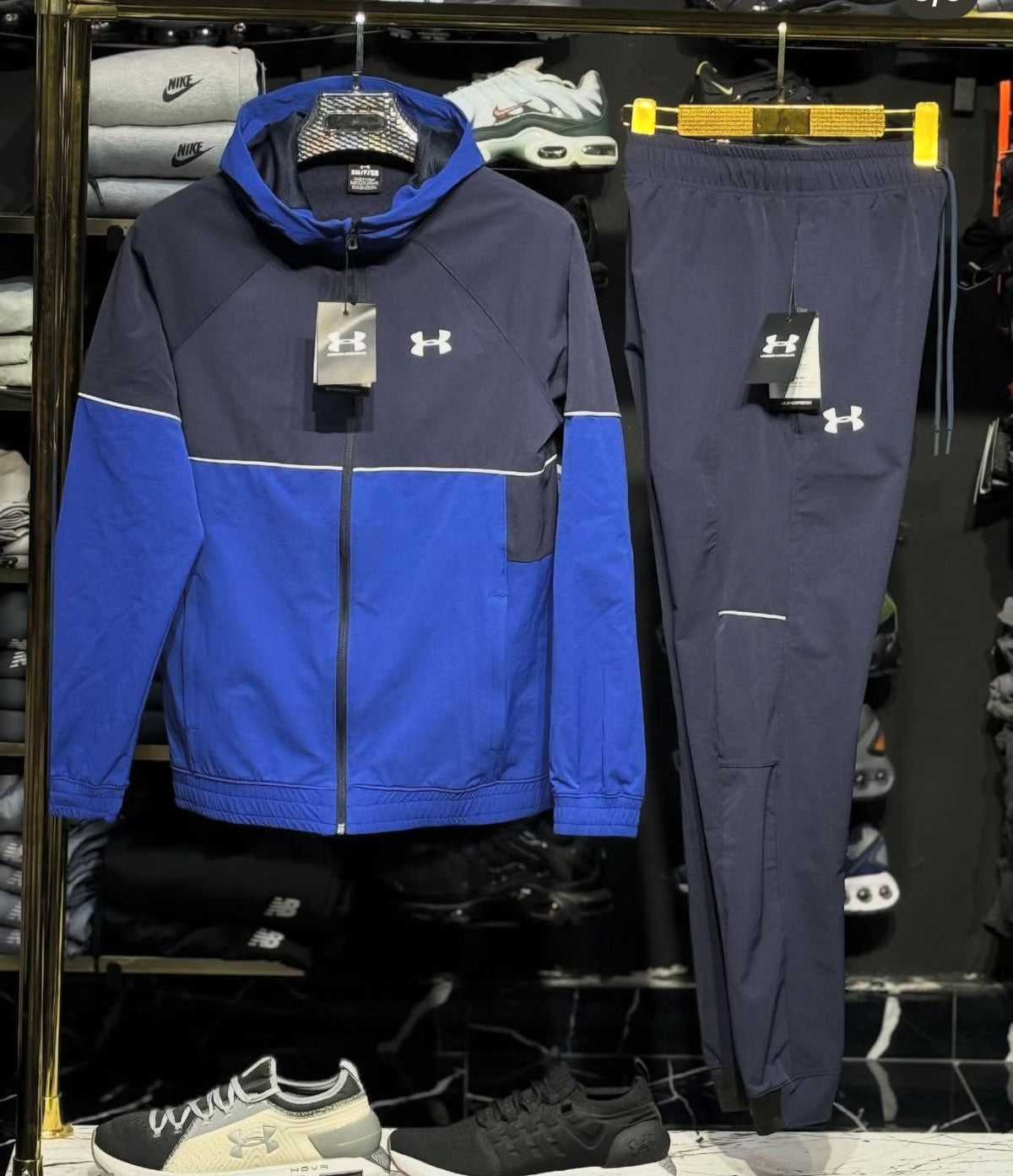 Chandal Under Armour azul logo blanco