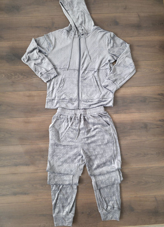 Chandal gucci gris terciopelo