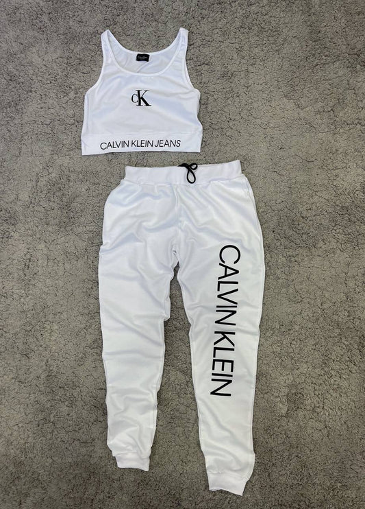 CALVIN KLEIN FIT TRAINING BLANCO LOGO NEGRO