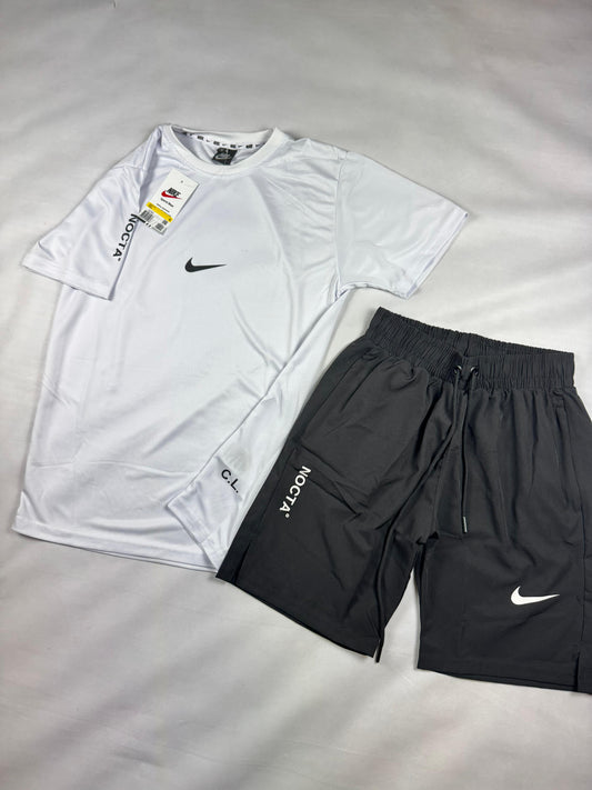 Conjunto nike x nocta blanco logo negro