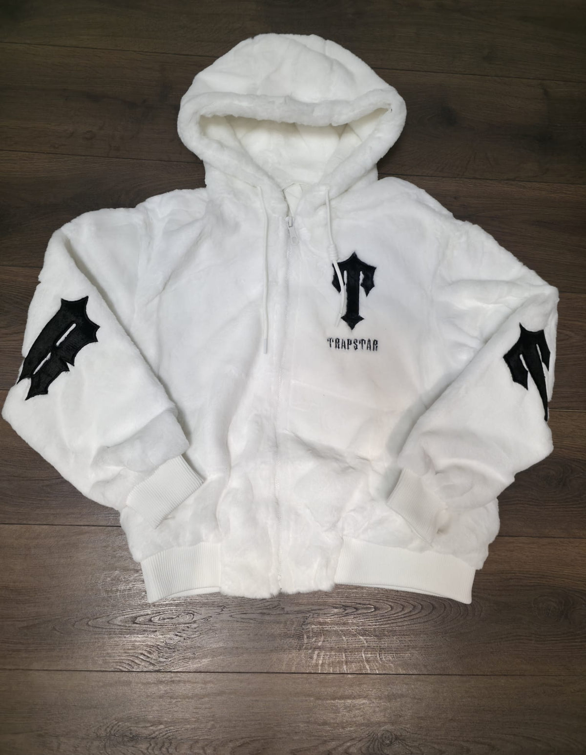 Chaqueta terciopelo trapstar blanco
