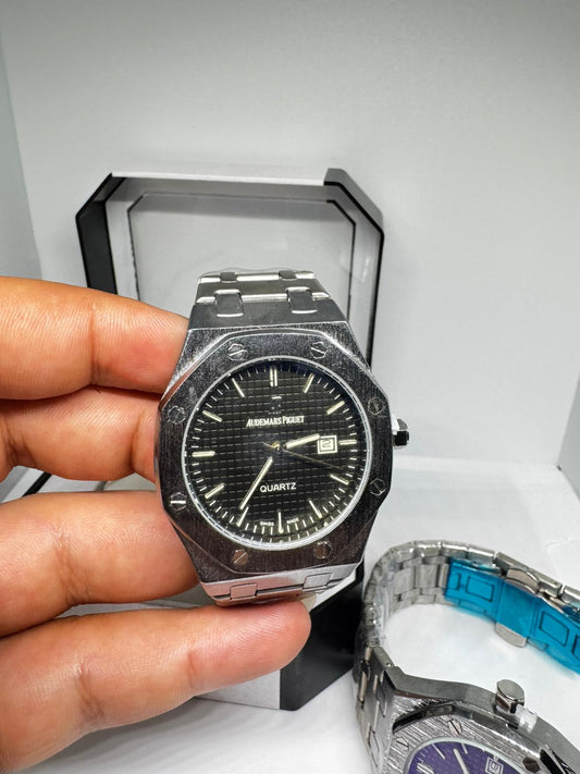 RELOJ ANDEMARS PIGUET NEGRO BLANCO Y PLATEADO