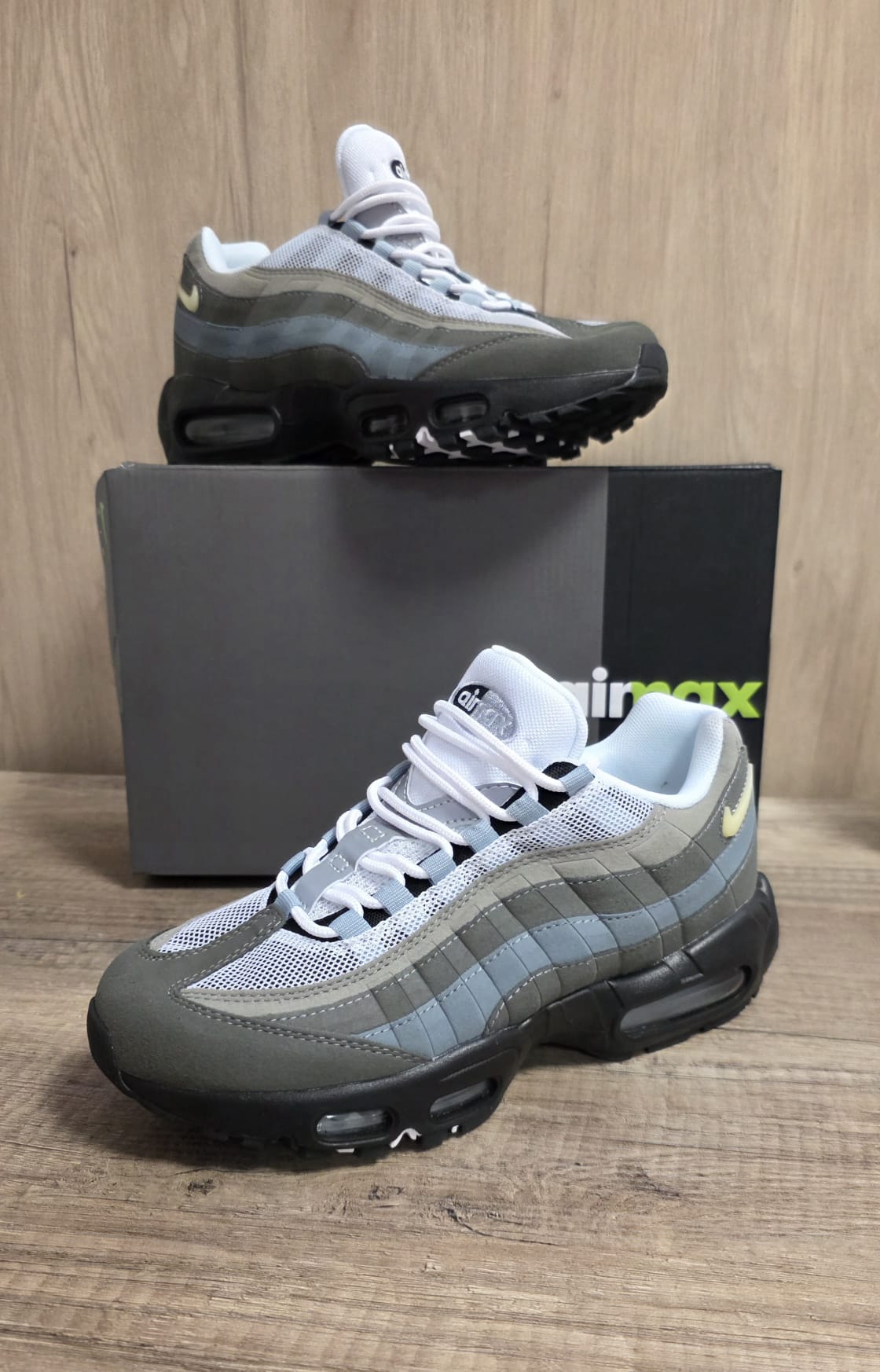 Air max 95 gris azul