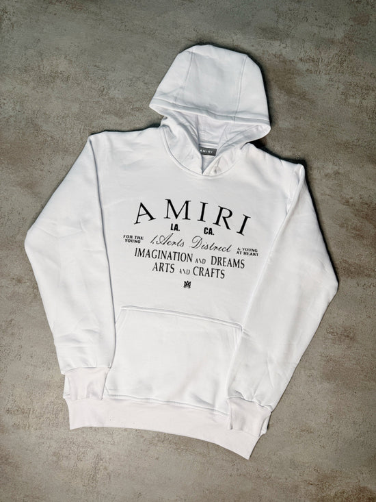 Sudadera AMIRI blanco logo letras