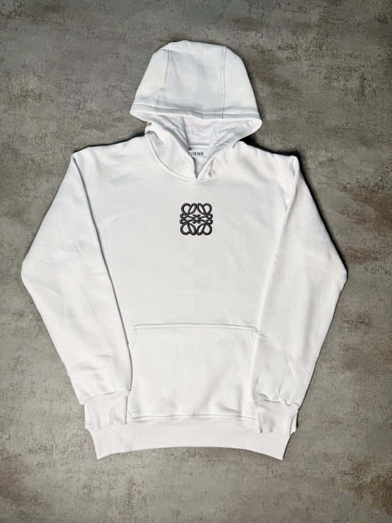 Sudadera LOEWE blanco logo negro en pecho