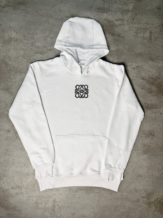 Sudadera LOEWE blanco logo negro en pecho