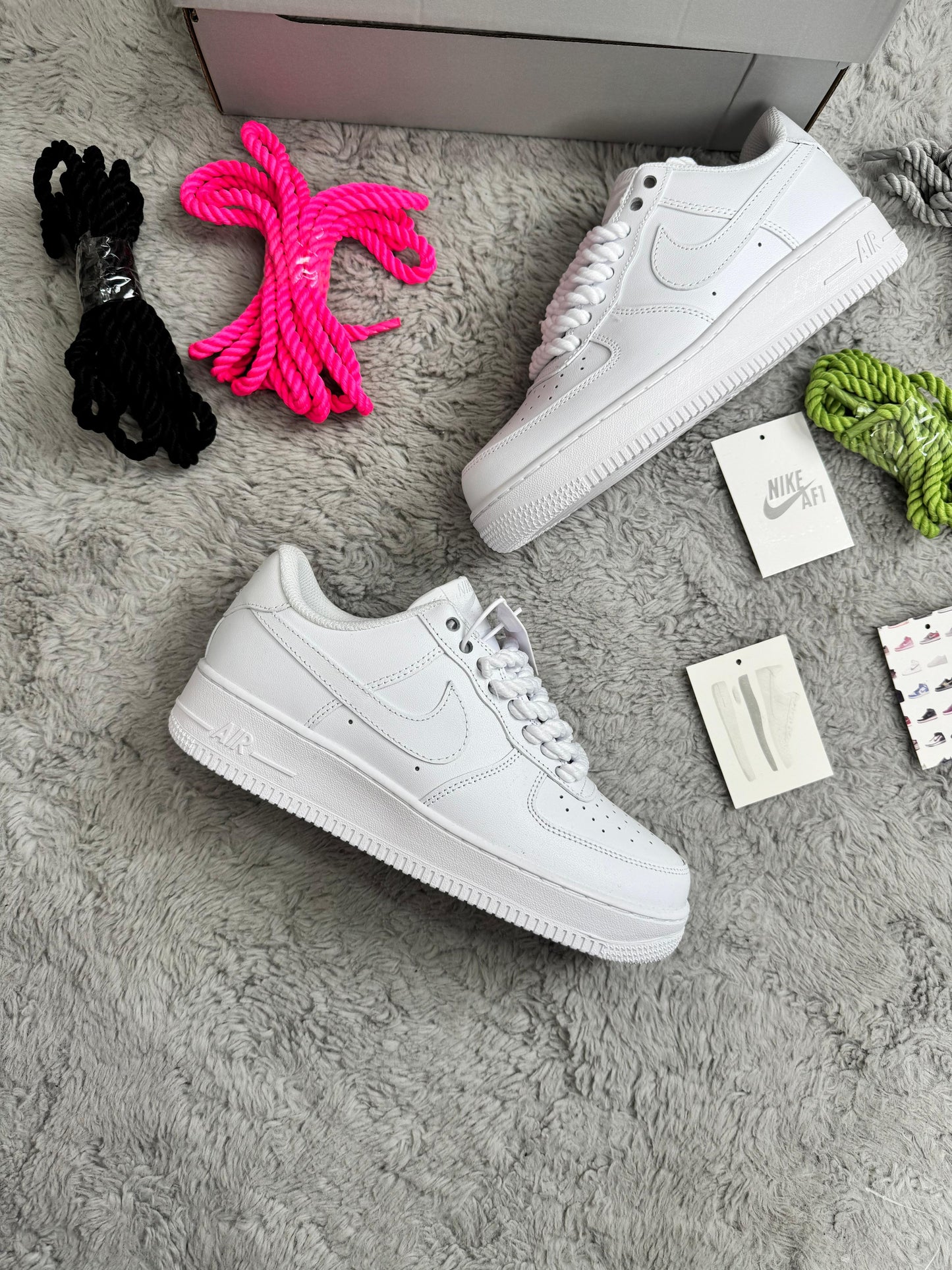 Air force blanca cordones grandes