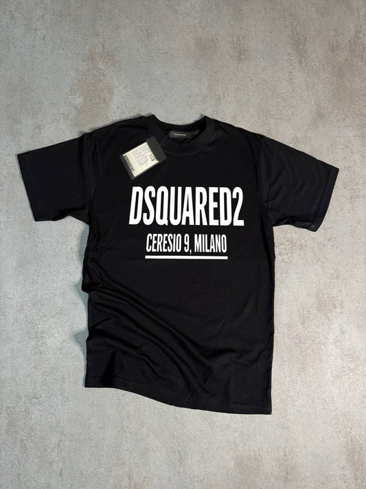 Camiseta DSQUARED2 negro logo blanco
