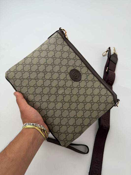 Bolso Hombre Gucci logo marron