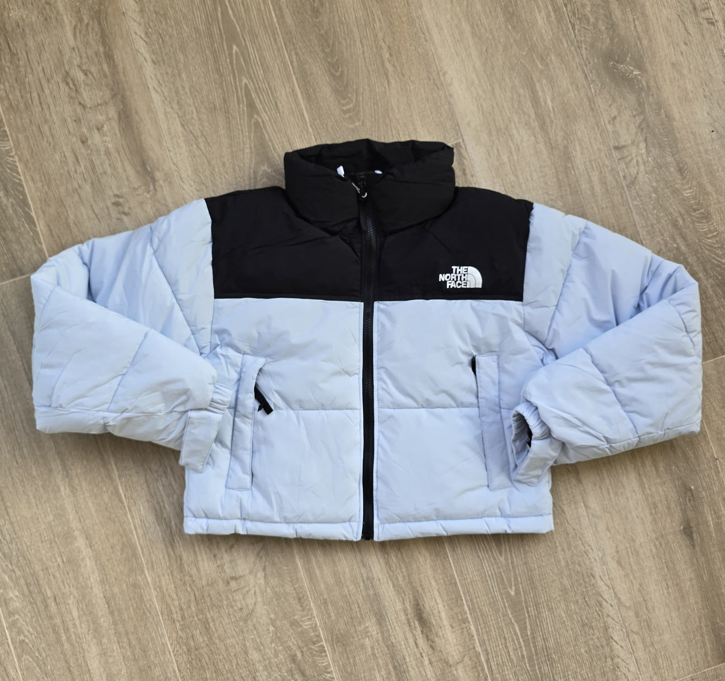 Abrigo the north face mujer negro gris