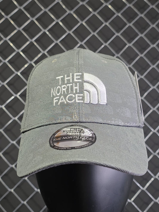 Gorra North Face gris claro logo blanco
