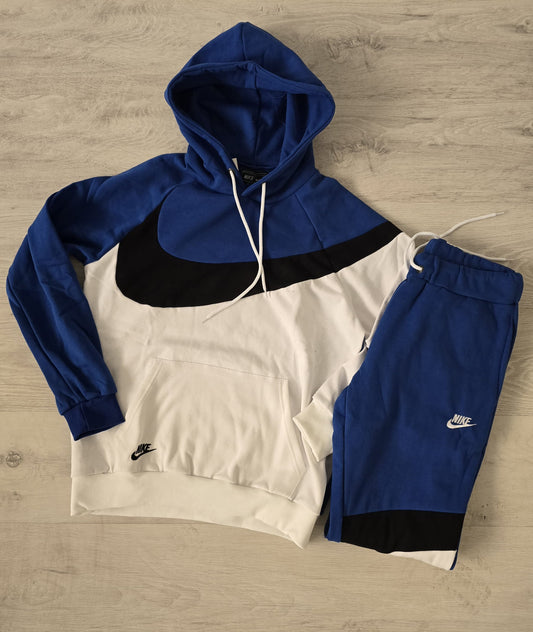 Chandals nike logo grande blanco azul logo negro