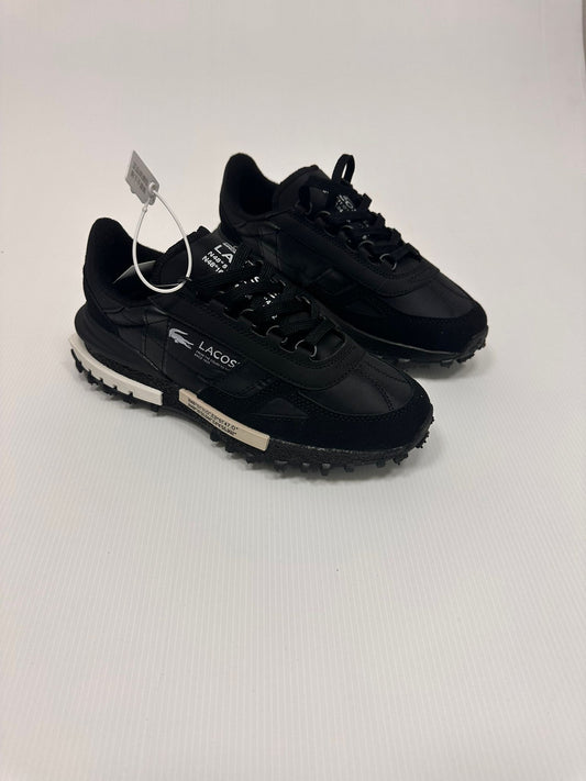Zapatillas Lacoste negras logo blanco