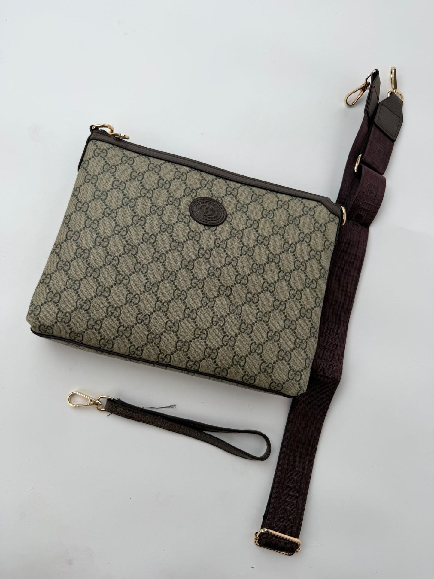 Bolso Hombre Gucci logo marron