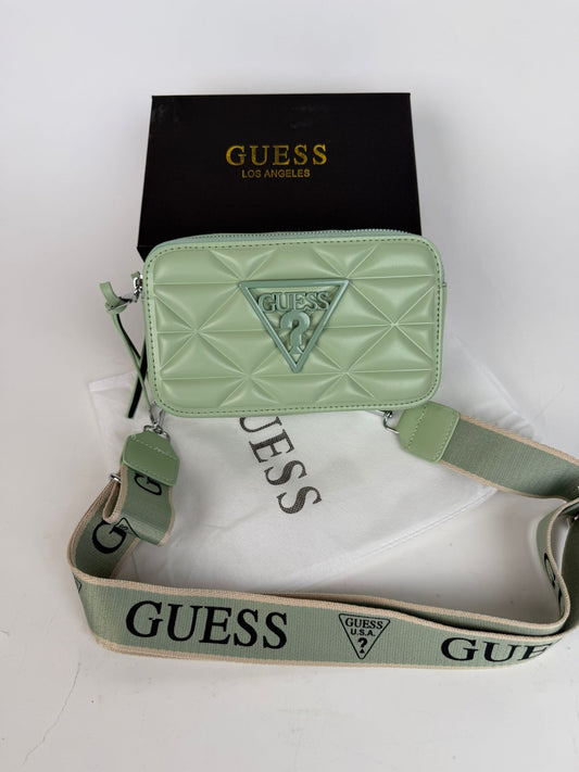 Bolso Guess verde logo negro