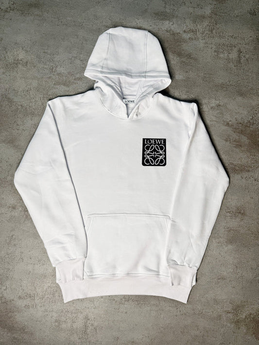 Sudadera LOEWE blanco logo negro y blanco