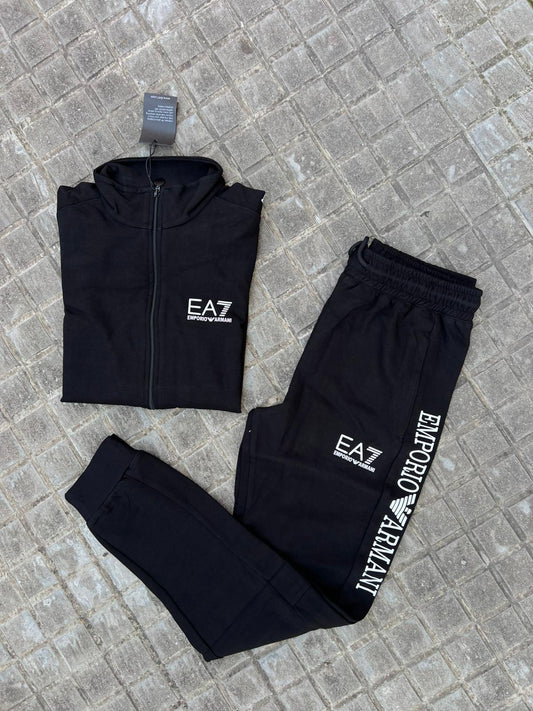 Chandal armani negro logo blanco