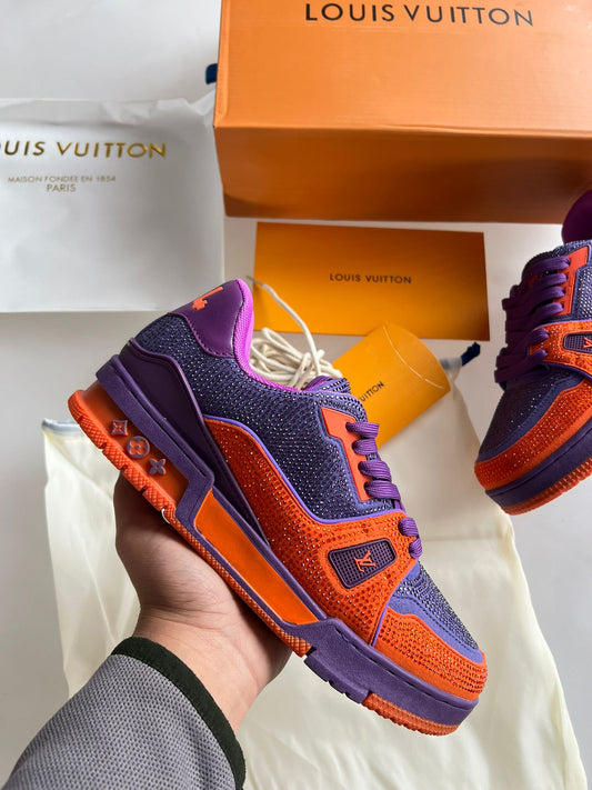 LV Trainer moradas y naranjas