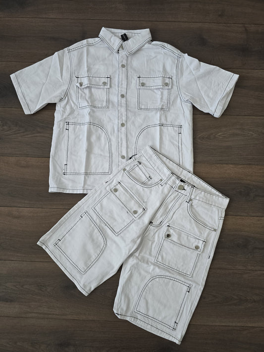 Conjunto verano vaquero blanco