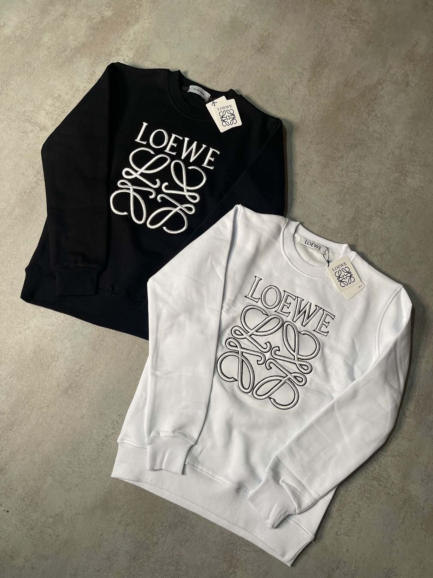 Sudadera LOEWE negro logo blanco