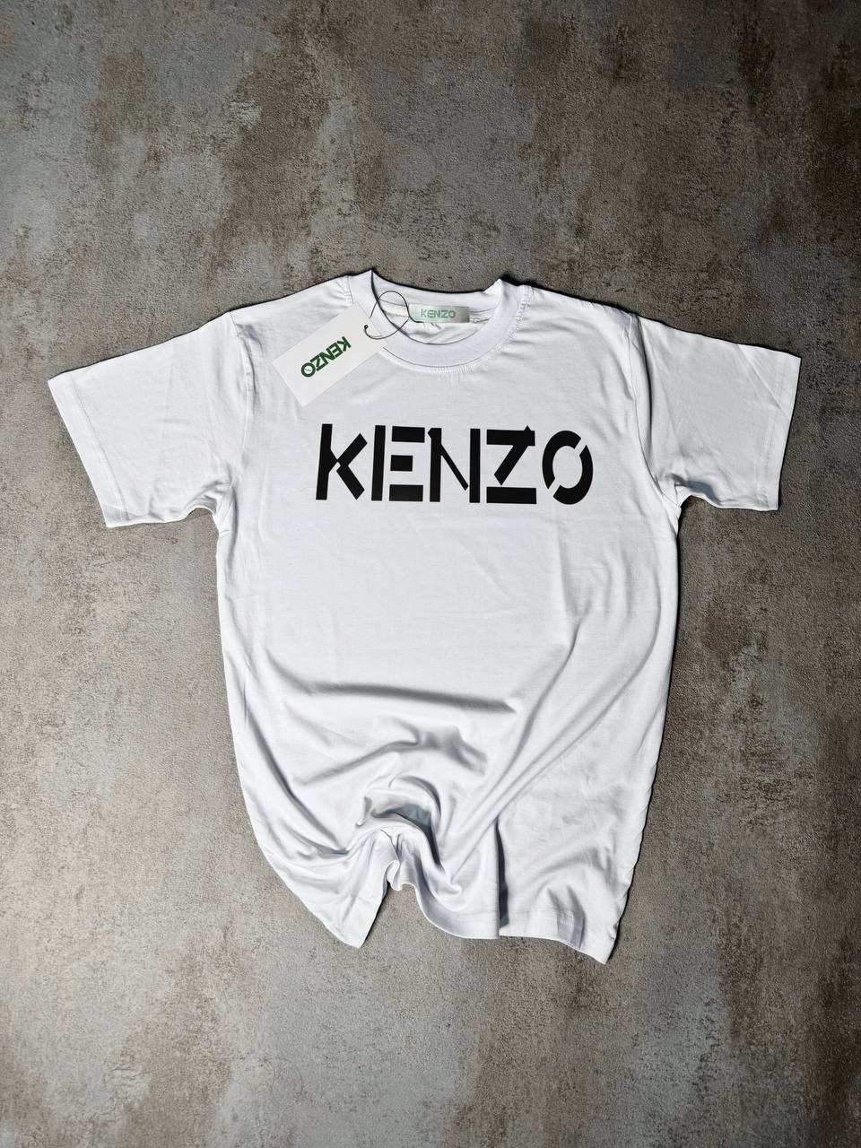 Camiseta Kenzo blanco logo negro