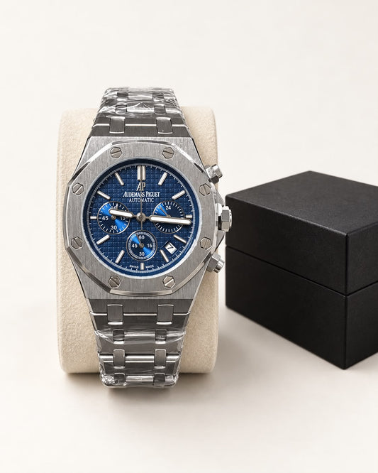 RELOJ AUDEMARS PIGUET Plateado y azul