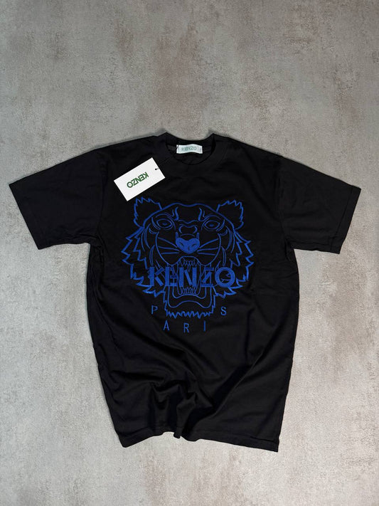 Camiseta Kenzo negro logo azul