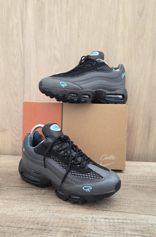 Air max 95 corteiz gris logo azul
