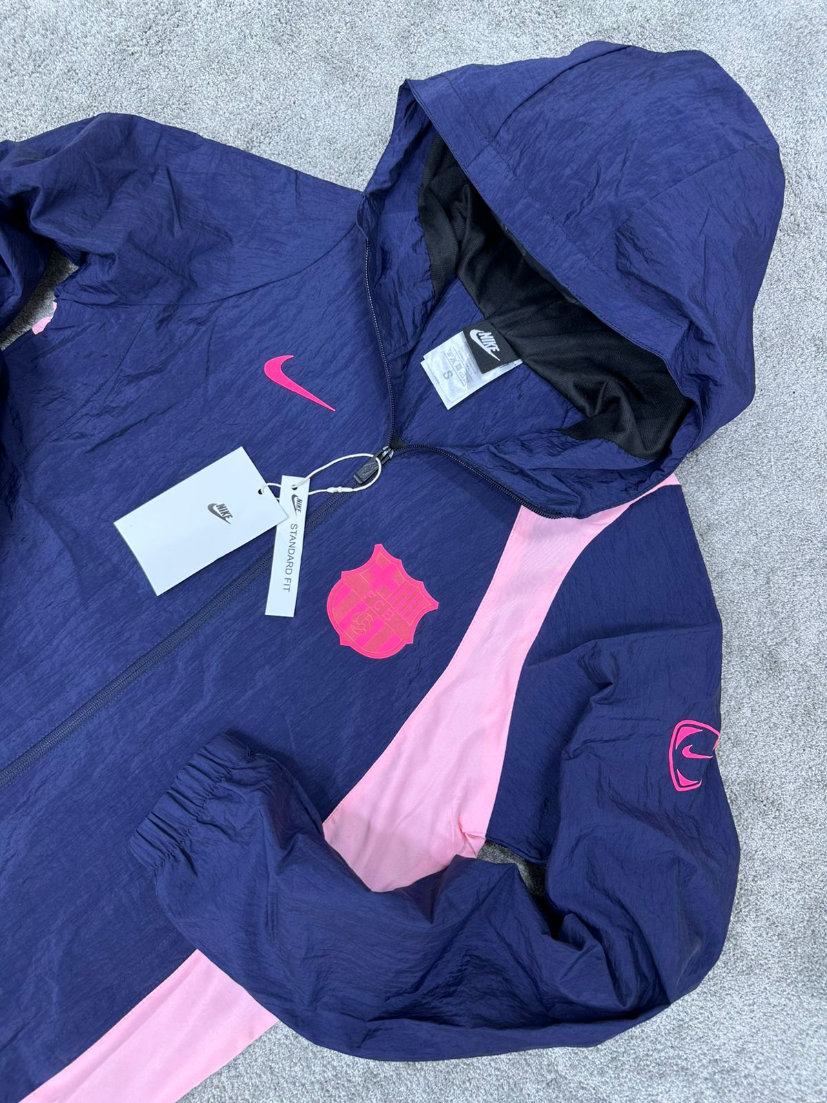 Chandal nike x barcelona azul y rosa