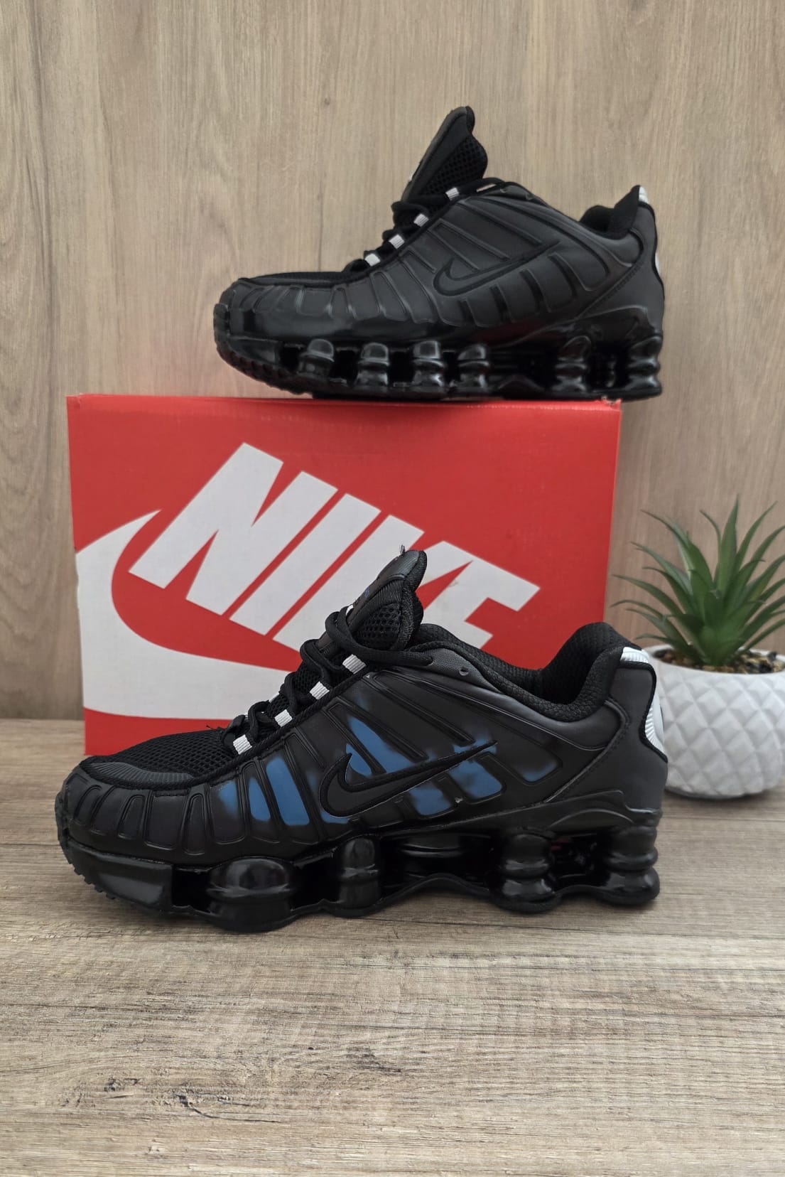 Shox negra azul termoactiva