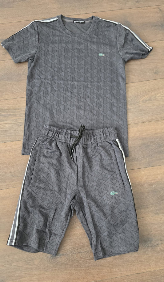 Conjunto lacoste verano gris