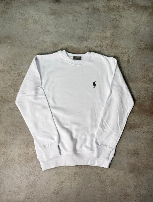 Sudadera RALPH LAUREN blanco logo negro