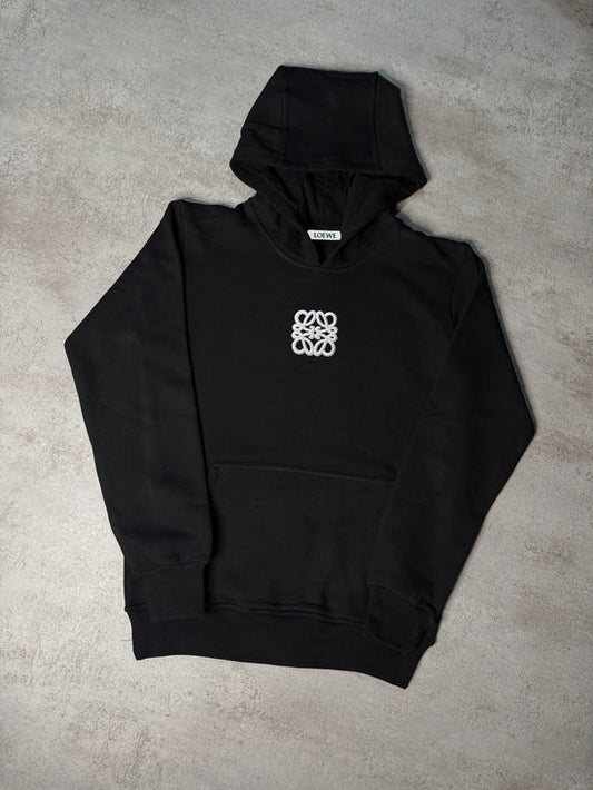 Sudadera LOEWE negro logo blanco en pecho