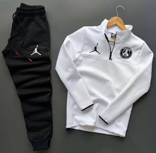 Chándal blanco Jordan x PSG logo negro