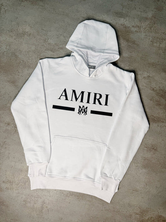 Sudadera AMIRI blanco logo negro letras