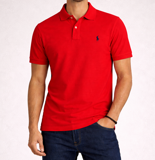 Polo ralph lauren rojo logo negro