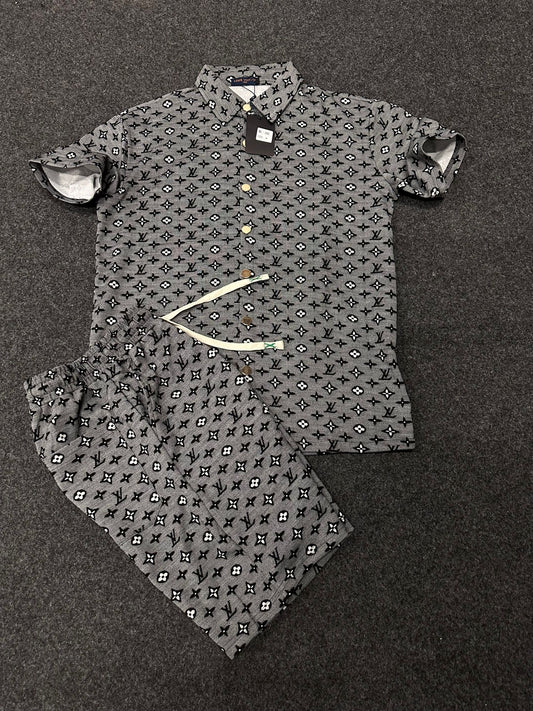 Conjunto lv gris y negro