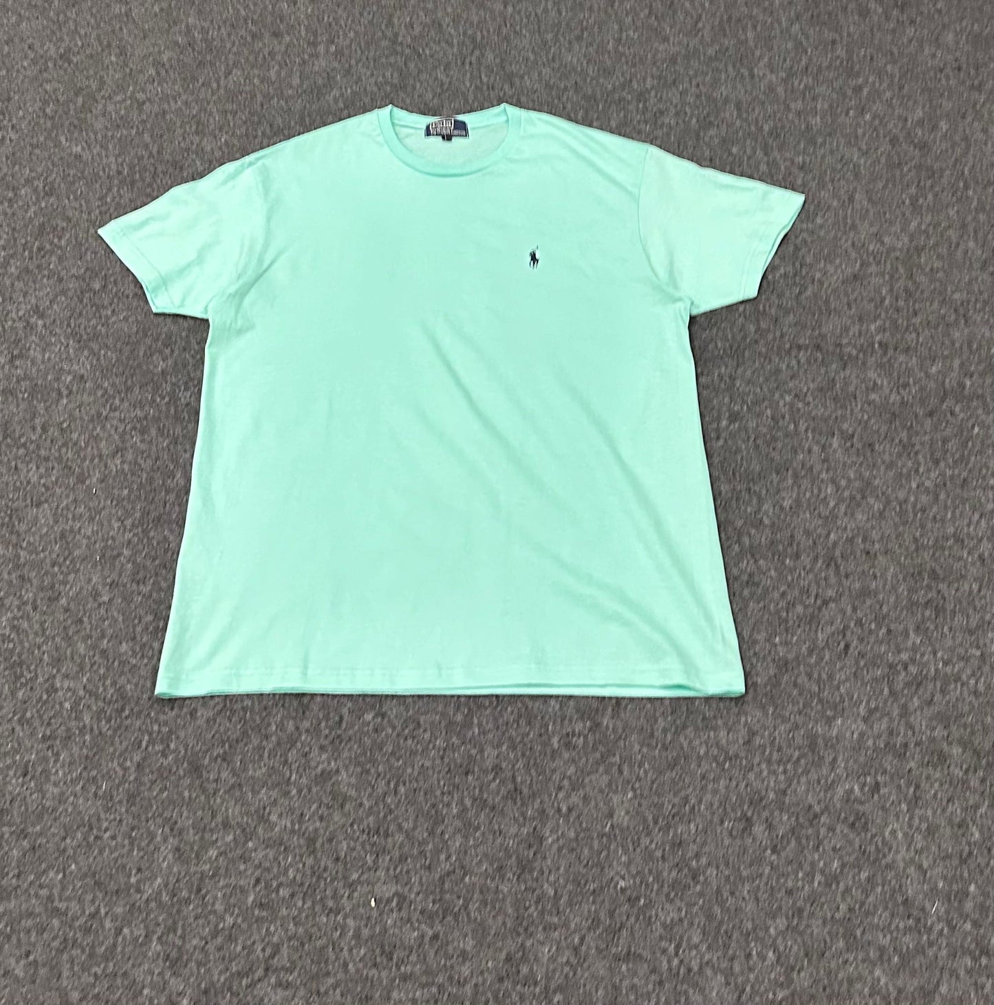 Camiseta ralph lauren verde agua logo negro