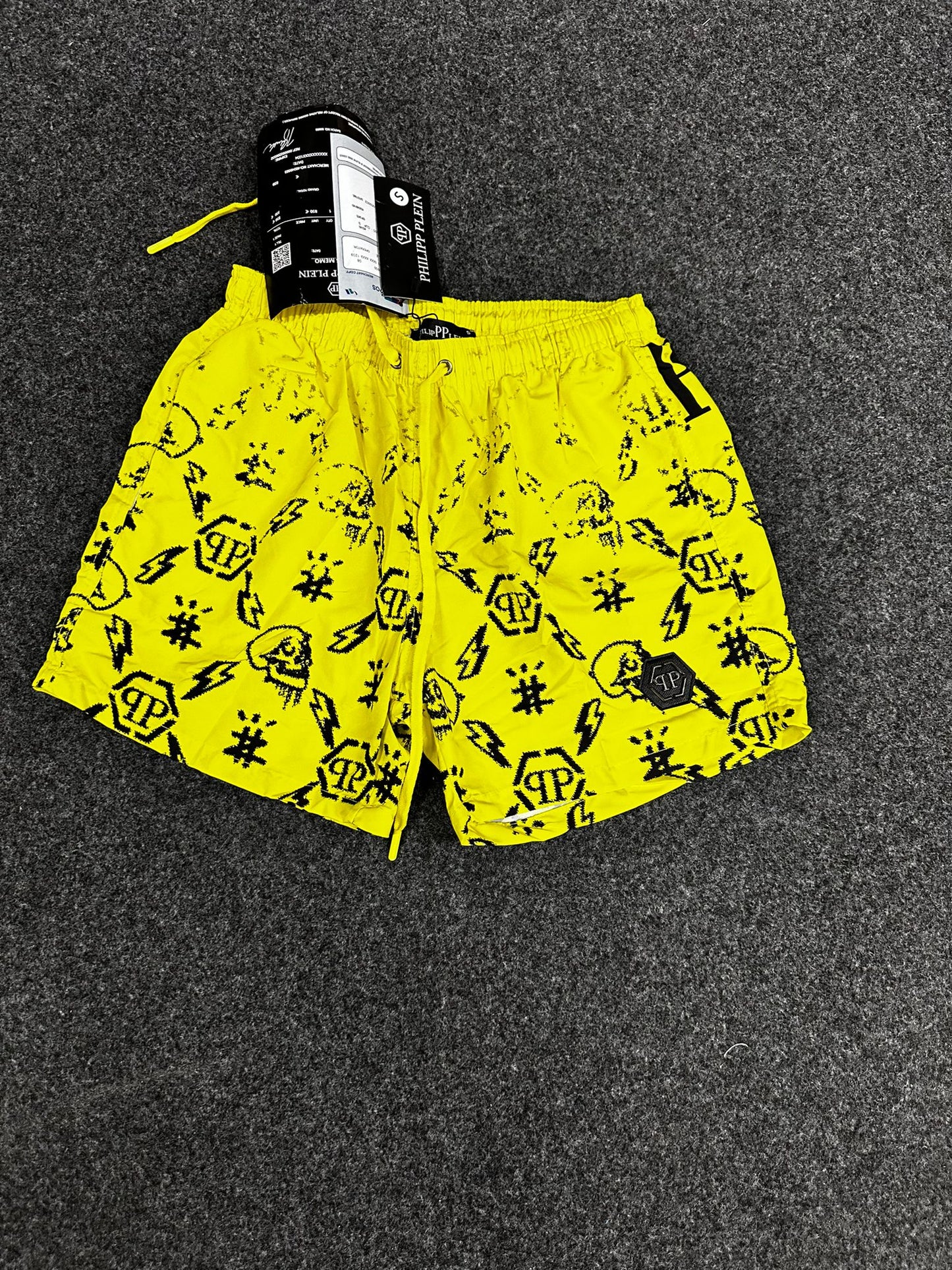 Bañador philipp plein amarillo y negro