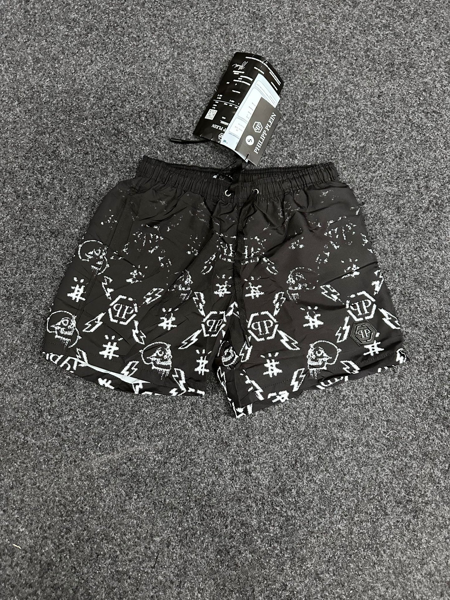 Bañador philipp plein negro y blanco