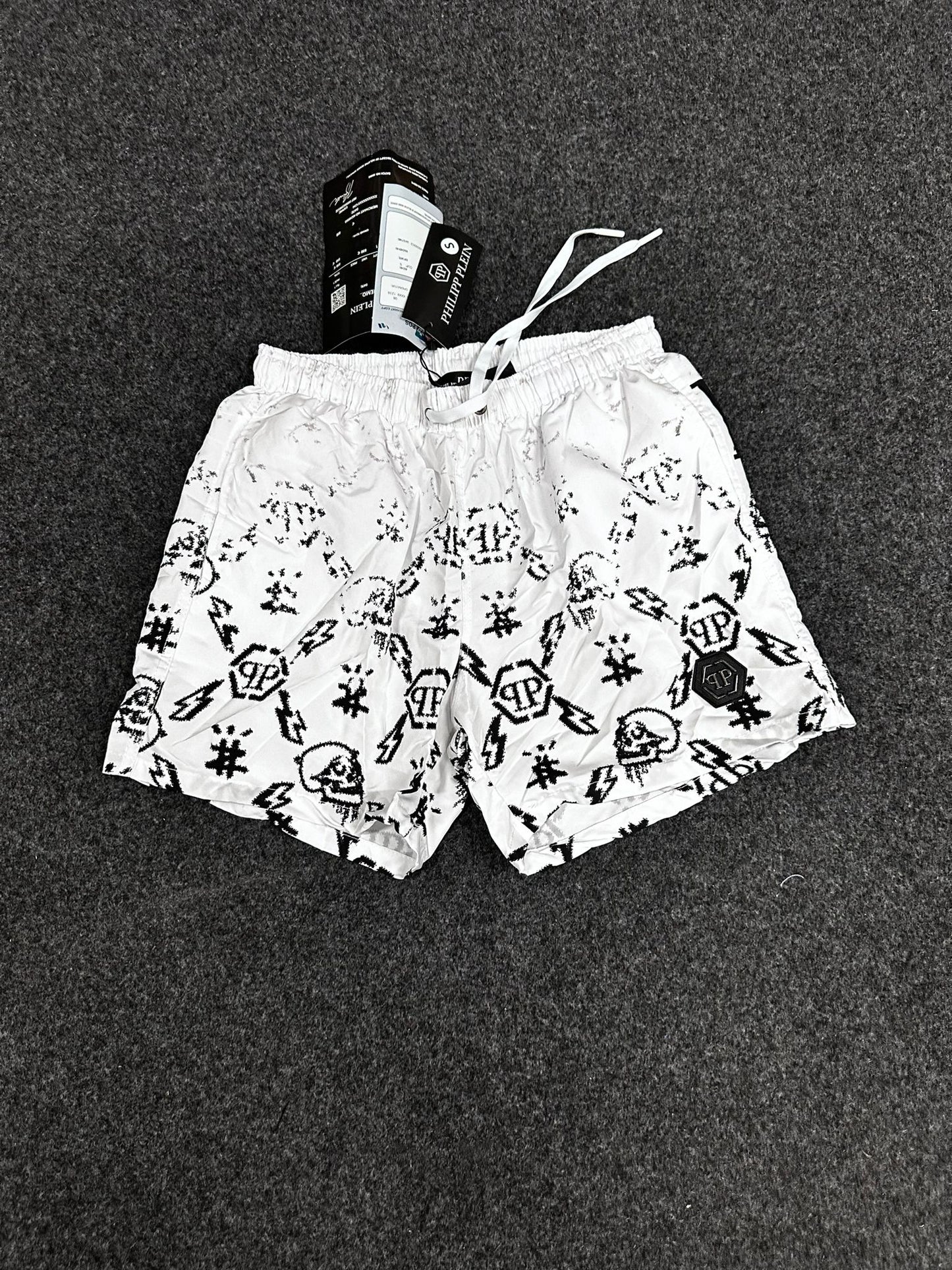 Bañador philipp plein blanco y negro