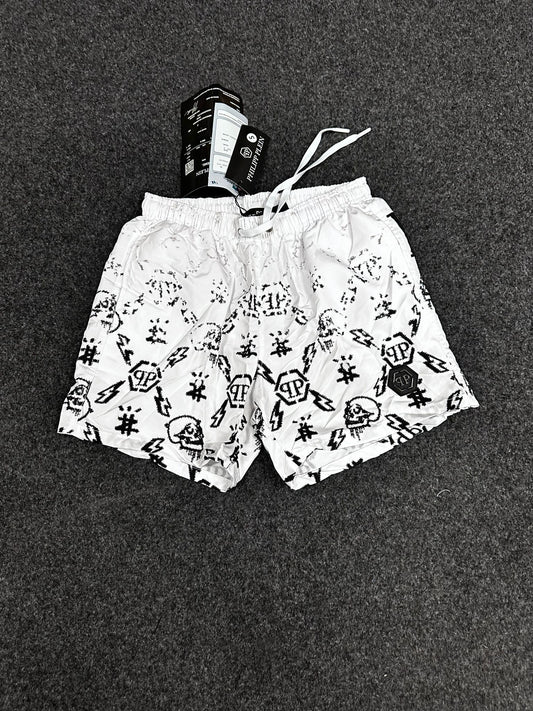 Bañador philipp plein blanco y negro