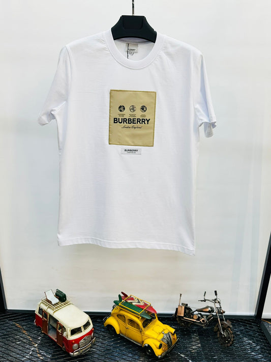 Camiseta burberry blanco logo en pecho