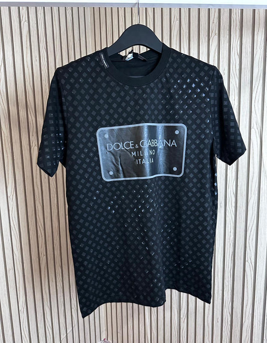 Camiseta d&g negro logo en medio negro